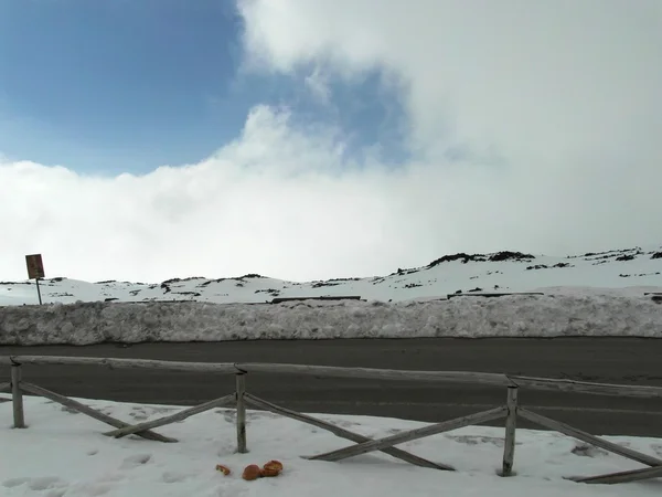 Volcán Etna, isla de Sicilia en Italia — Foto de Stock