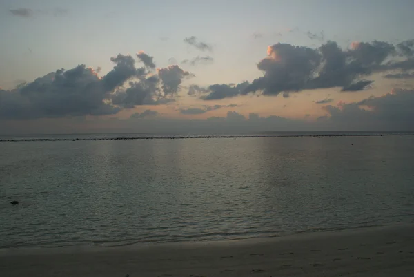 Індійський океан, кращий курортному Мальдіви — стокове фото