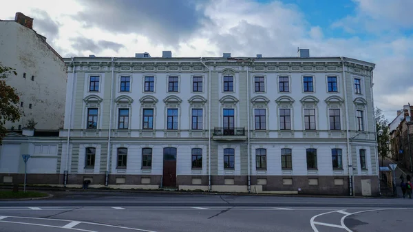 Vyborg Kuzey Rusya Güzel Bir Şehirdir Komşuların Mimari Tarzdaki Inanılmaz — Stok fotoğraf