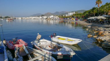 Türkiye 'nin Bordum tatil beldesi. Hem turistlerin hem de yerlilerin zaman geçirdiği harika bir tatil yeri. Güzellik