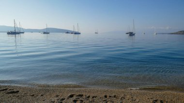 Türkiye 'nin Bordum tatil beldesi. Hem turistlerin hem de yerlilerin zaman geçirdiği harika bir tatil yeri. Güzellik