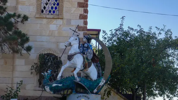 Geweldige vallei in Cappadocië, ongewone verlichting — Stockfoto