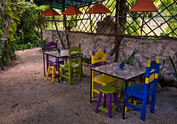 Meksika bahçesinin sakinliği.