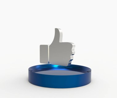 Sosyal medya gibi gösterilen 3d simgesi