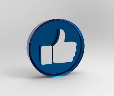 Sosyal medya gibi gösterilen 3d simgesi