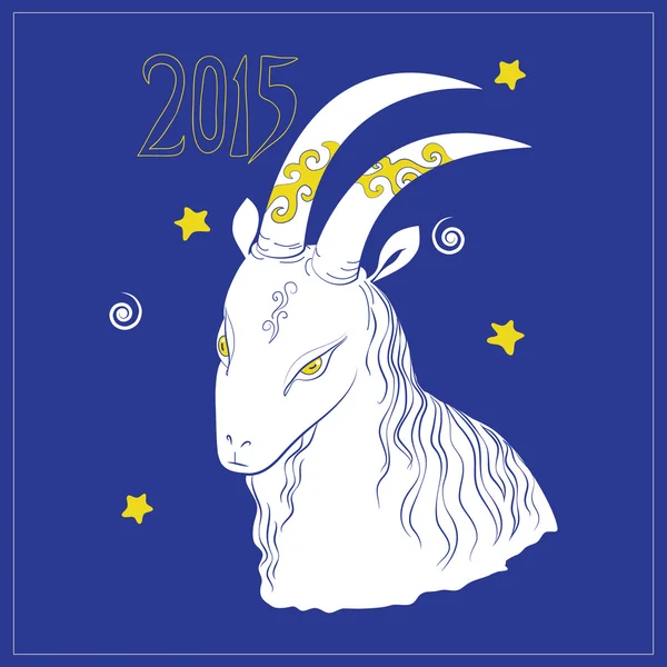 Símbolo de cabra del Año Nuevo Chino — Vector de stock
