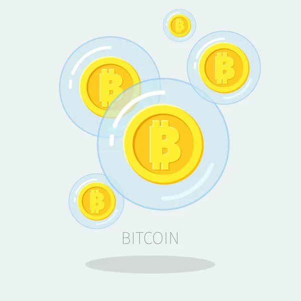 Concepto de moneda digital — Vector de stock