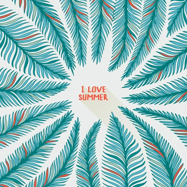 Hand drawn palm leaves. — Stock Illustration Hand drawn palm leaves. Royalty Free Stock Vectors