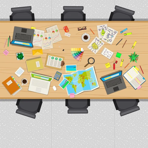 Concepto de trabajo en equipo creativo . — Vector de stock