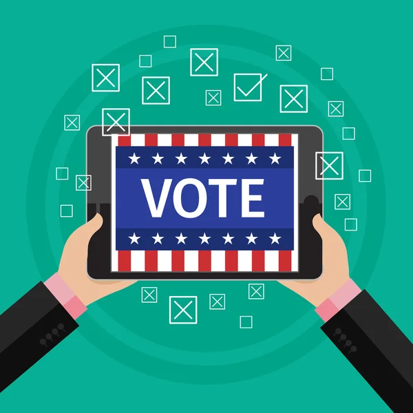 Concept of voting. Presidential election — Stockvector