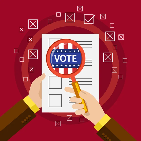 Concept of voting. Presidential election — Stockvector