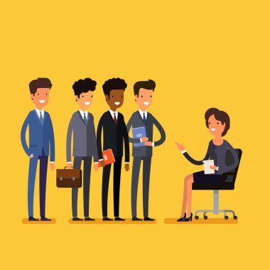 İş iş mülakat kavramı.