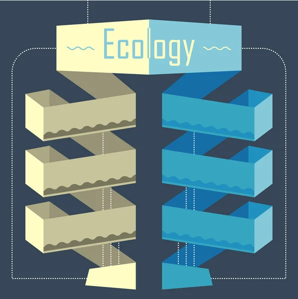 Fitas coloridas de papel —  Vetores de Stock