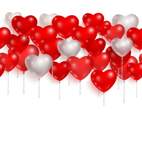 Globos hechos en forma de corazones — Archivo Imágenes Vectoriales