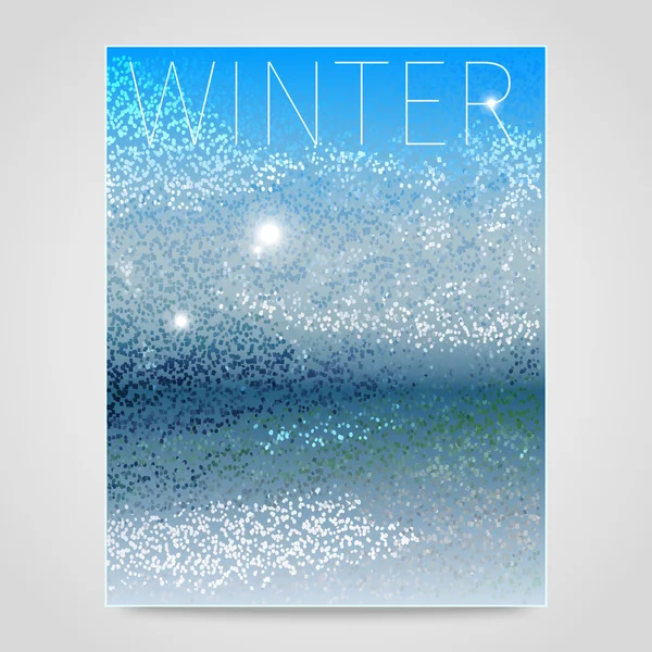 Fondo abstracto invierno — Vector de stock