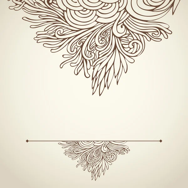 Fundo floral ornamentado — Vetor de Stock