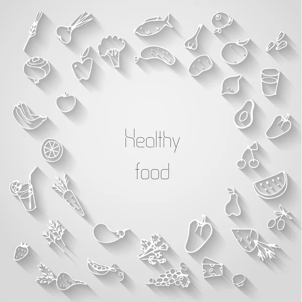 Antecedentes alimentarios saludables — Archivo Imágenes Vectoriales