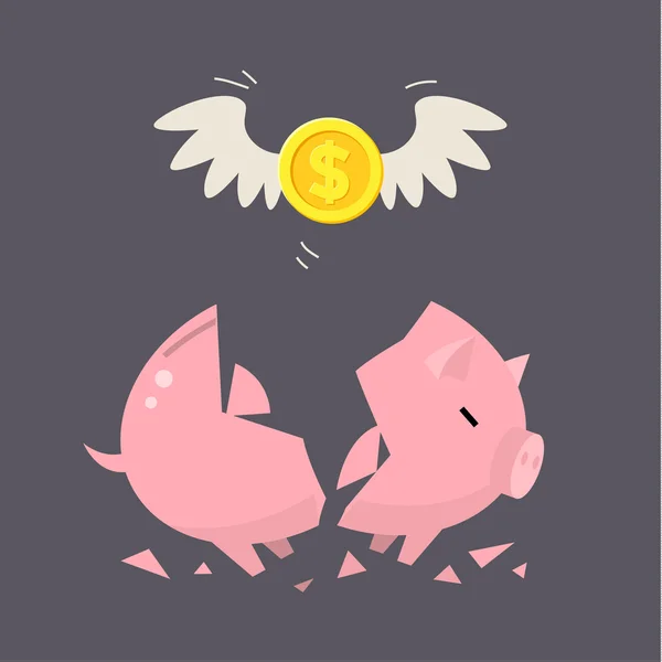 Broken piggy bank Vector Art Stock Images | Depositphotos Broken piggy bank Vector Art Stock Images | Depositphotos