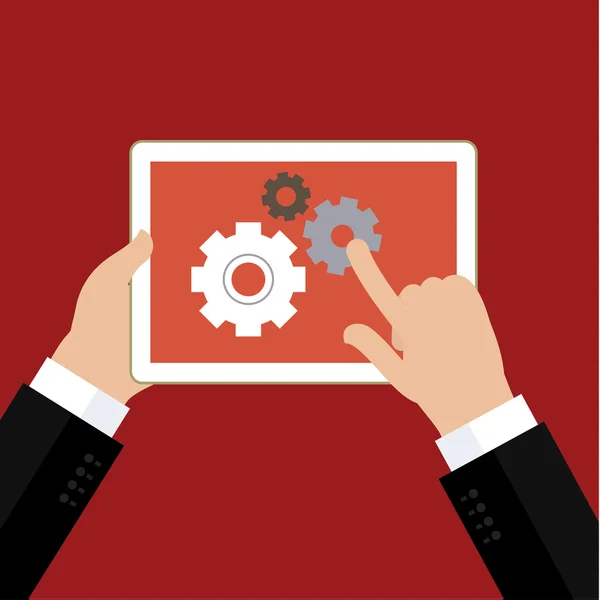 Tablet ve dişli simge ayarları