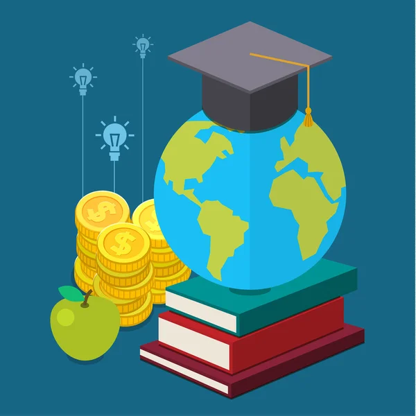 Projetos educacionais internacionais — Vetor de Stock