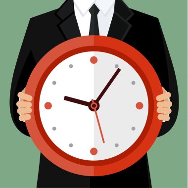Concept of time management clipart