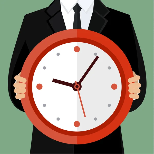 Concept of time management — Stock Vector