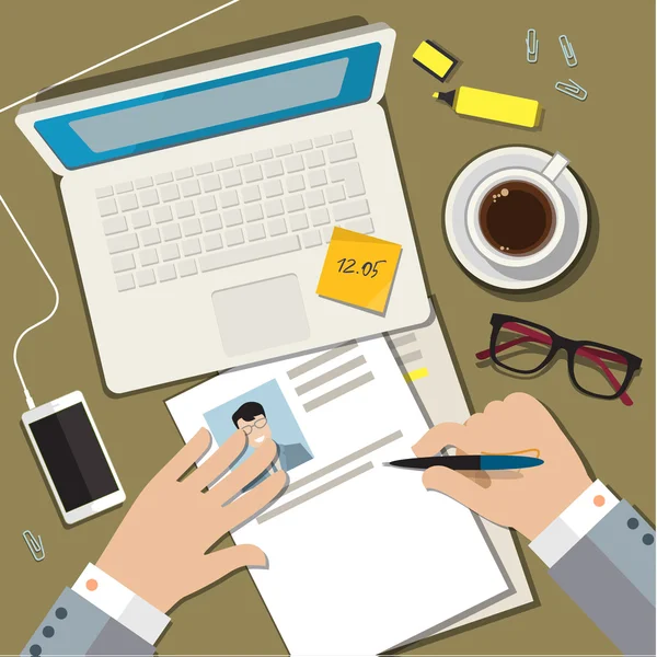 Bir iş cv özgeçmiş kavramı yazma