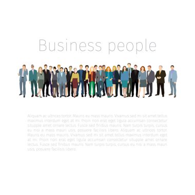 Sıraya dizilmiş bir grup insan