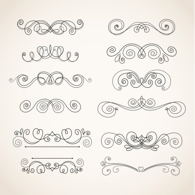 Vintage öğeler skeç