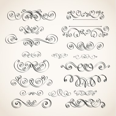 Vintage öğeler skeç