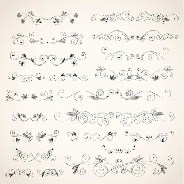 Vintage  Decorative Vintage Elements — Stock Vector