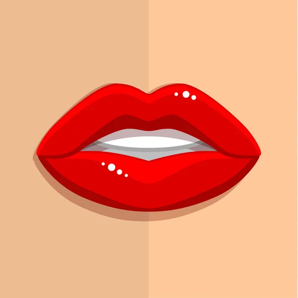 Θηλυκό ανοιχτό το στόμα — Διανυσματικό Αρχείο