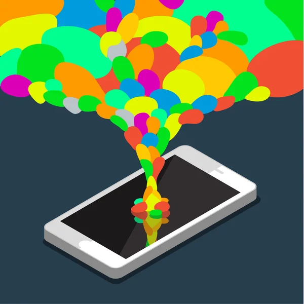 Mobiele apps concept. — Stockvector