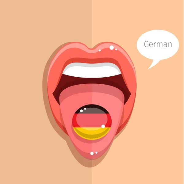 ドイツ言語の概念. — ストックベクタ