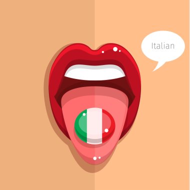 Italian language concept