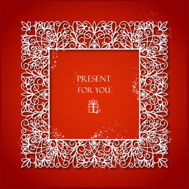 Girdap kağıt kare dekor