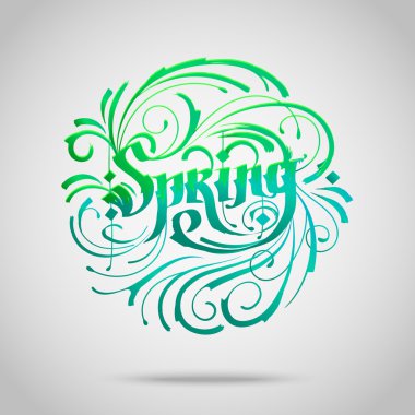 Vintage yazı. Bahar