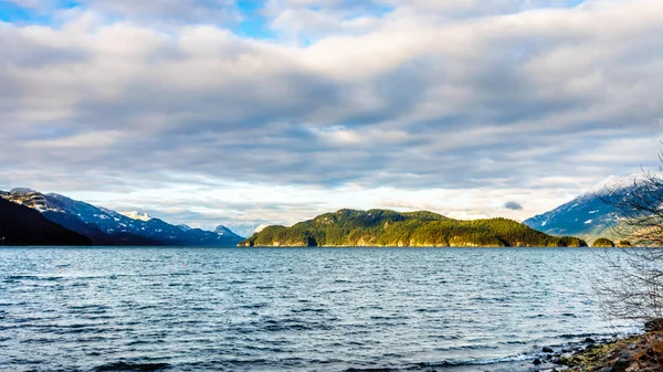 Lago Harrison con Echo Island — Foto Stock