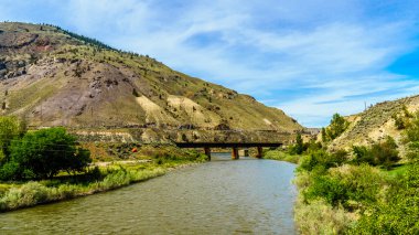 Demiryolu Köprüsü Nicola Nehri British Columbia Spences köprüsünde