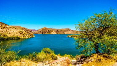 Canyon Lake ve Tonto Ulusal Ormanı çöl manzara