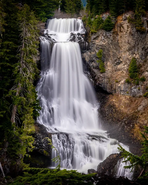 Spring Snow Melt Makes Beautiful Alexander Falls Waterfall Madeley Creek — Stock Photo, Image