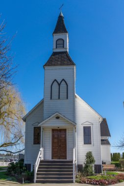 Historic Milner Chapel in Langley British Columbia clipart