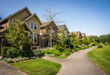 Suburbia in Fort Langley in the Fraser Valley