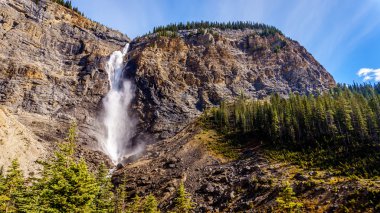 Takakkaw Falls Yoho Milli Parkı'nda Rocky Dağları'nda