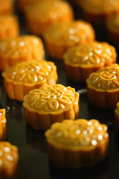 Mooncake, desszert, a kínai közép-őszi fesztivál. — Stock Fotó