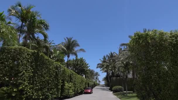 Driving through West Palm Beach. Filming with stabilized camera — Stock Video