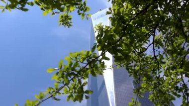 New York'ta yeni dünya ticaret merkezi binası. 911 Memorial Plaza. ABD, New York, 1 Mayıs 2017.