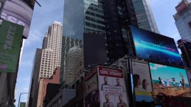 Panorama 360. Zaman Meydanı'ndaki gökdelenler. ABD, New York, 3 Mayıs 2017
