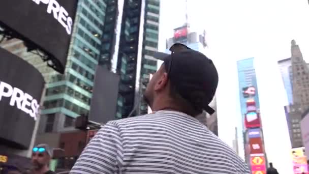 Maja 2017 Nowy Jork Usa Obcy Nowym Jorku Plac Czasu — Wideo stockowe