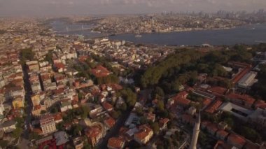 Ayasofya Istanbul içi hava görüntüleri. Şaşırtıcı shot.4k